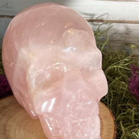 Rose Quartz Skull