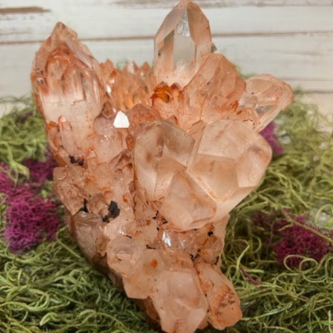 Large Pink/Clear Quartz Cluster