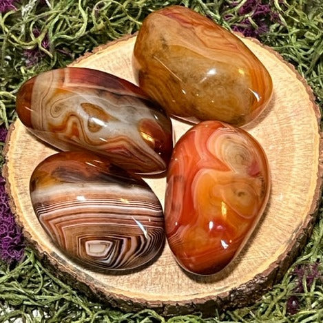 Carnelian Palm Stone