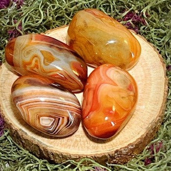 Carnelian Palm Stone