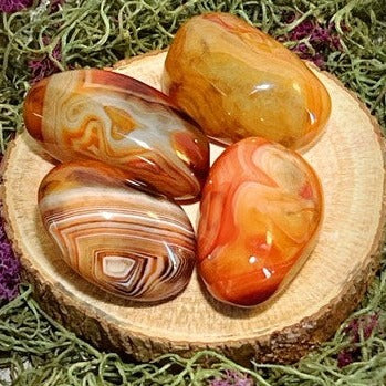 Carnelian Palm Stone