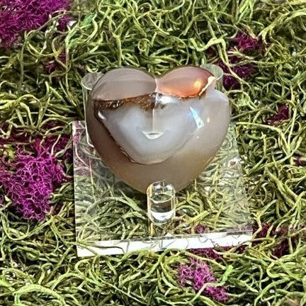 Carnelian Heart Palm Stone