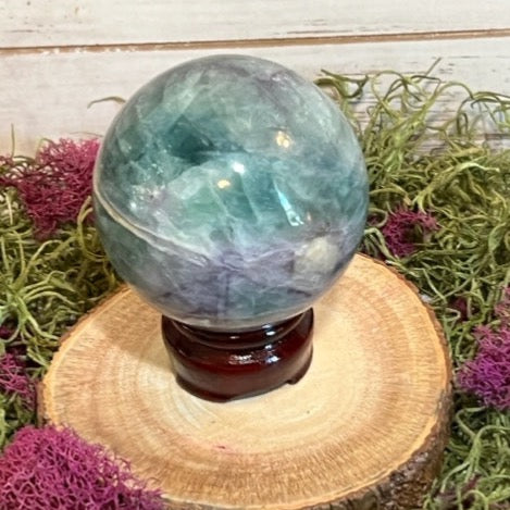 Rainbow Fluorite Spheres